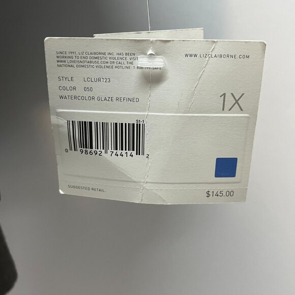 Liz Claiborne Shawl Collar Jacket Dark Gray ¾ Sleeves Size‎ MP - Picture 6 of 7